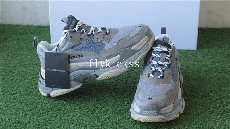 Balenciaga 2017 Fall Winter Washed Old Show Sneaker Grey